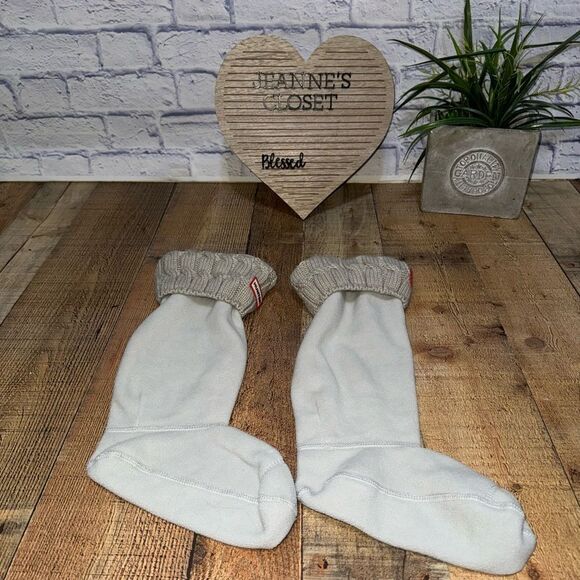 Womens Hunter Original Tall Knee High Boot Socks Gray Winter Medium 5-7 - Picture 7 of 8